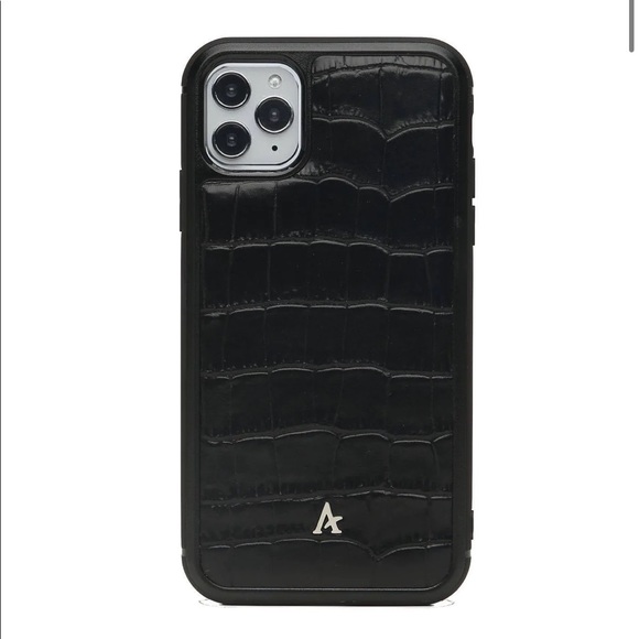 LEATHER ULTRA PROTECT IPHONE 11 PRO CASE (CROC) - Picture 1 of 3